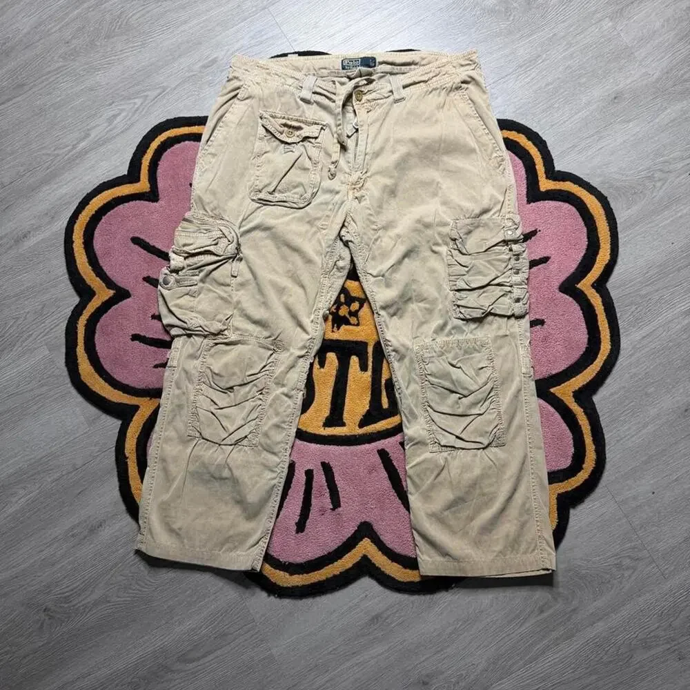 Polo Ralph Lauren Multipocket Cropped Cargo Pants Size 38x25 Tan